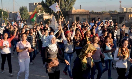 Demonstration in Rojava/West-Kurdistan